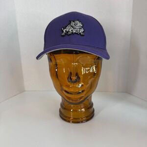 Nike Legacy91 Dri-Fit Purple Baseball Cap TCU Horned Frogs Logo Embroidered Men
